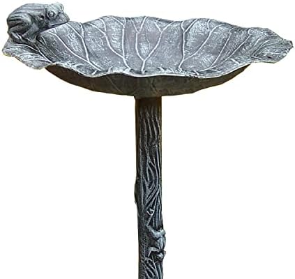 Oakland Living Frog Bird Bath, Verdi Grey - Image 5