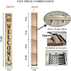 Unwelcome Porch Sign Go Away For Front Door Wooden Vertical Standing Hanging Decorations Spring Summer Farmhouse Outdoor Yard Housewarming Present 8x64inch - Image 3