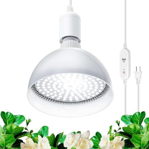 Barrina Grow Light Bulbs for Indoor Plants, 25W 5000K, 4H/9H/14H Timer by Barrina