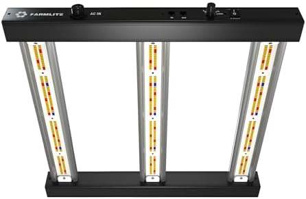 Grow Light FARMLITE 120W Grow Lights for Indoor Plants Full Spectrum LED Growing Light Plant Hanging Growing Bar Lamps Seedling Daisy Chain Dimmable Board 2x2ft Coverage (120, Watts) by FARMLITE