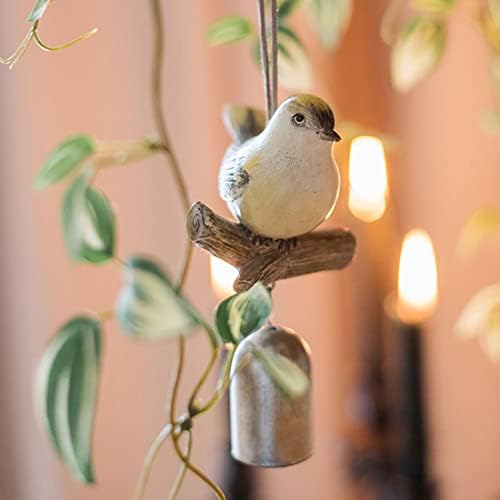 Hanging Cast Iron Cord Door Bells, Wall Mounted Old Fashioned Rustic Pull Hand Bell for Garden Home Wall Decoration, Patio Service Bell (Bird Doorbell) (3PCS) - Image 4