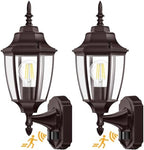 Lamomo Motion Sensor Outdoor Wall Lights Fixture, 2-Pack Porch Lamp, Bronze by Lamomo