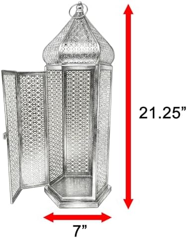 Vela Lanterns Decorative Indoor Tall White Floor Lantern, Extra Large - Image 5