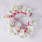 CAKERS Christmas Decor String Lights|Creative Cute Novelty Fairy Lights|Hanging Copper Wire Lights|Night Lights for Birthday Party Xmas Tree Decor,Christmas Snowman,5m(16.4ft)-20LED-Solar - Image 3