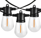 Banord 102 FT Outdoor String Lights, Waterproof Patio Lights with 35 Bulbs by Banord
