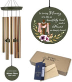 Personalized Sympathy Wind Chimes, Cross Wind Chime by ExtrabilyOfficial