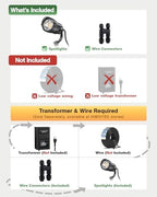 HIBOITEC RGBW Low Voltage Landscape Lighting 10P with Remote Connectors - Image 2