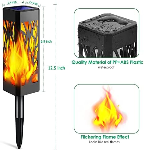 TomCare Solar Lights Outdoor Solar Garden Lights Landscape Lighting for Patio Yard Lawn - Image 2