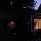 Rengue Mobile Hanging Windbell, Chimes Changing Light LED Wind Lamp with Rechargeable Battery 14 Inch for Garden Patio Outdoor Decoration Mobile Hanging Windbell, Solar Powered - Image 4
