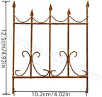 1-4 PCS Miniature Rusty Fence Gate Metal Craft Ornaments Fairy Garden Decoration Accessories Decorate Your Own Mini Yard (Fence gate 4pcs) - Image 2