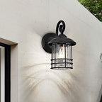 MICSIU 5.5" Wide Compact Narrow Farmhouse Matte Black Porch Light 2 Pack - Image 5