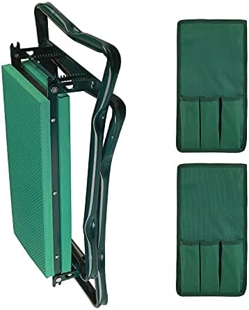 Garden Kneeler and Seat with Free Tool Pouches, Heavy Duty Gardening Bench for Kneeling and Sitting Folding Garden Stools with Tool Pouch and Kneeling Pad - Image 5