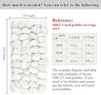 20lbs White Rocks for Landscaping,2-3 Inch Decorative Pebbles for Plants,River Rocks for Backyard,Flower Beds, Indoor Fountains, Paths, Aquarium Vase,Outdoor Garden - Image 3