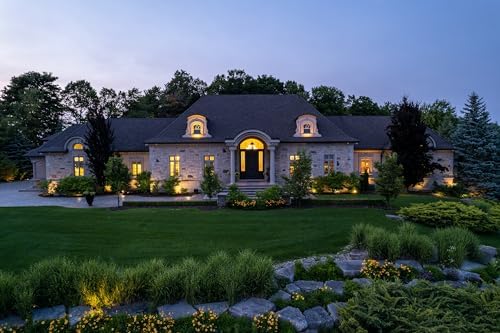 GKOLED Solid Brass Low Voltage Compact Spotlight, 12V AC/DC Waterproof Outdoor Landscape Spot Lights for House Trees Garden Yard Lawn, Up Light with 5W 2700K MR16 Bulb, Stake Included, 12 Pack - Image 6