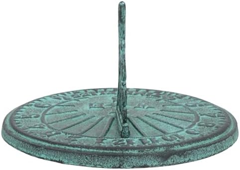 AB Tools Cast Iron Sundial Antique Sun Dial Decorative Garden Ornament Yard Compass - Image 4