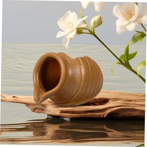 SOLUSTRE Ceramic Courtyard Waterfall Fountain Flowing Water Ornament Indoor Zen Decor for Living Room and Outdoor Landscape 1 Piece - Image 4