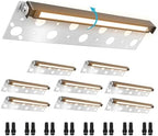 12 Inch Retaining Wall Lights,7W LED Hardscape Lighting,280LM 2700K-5000K 5CCT Outdoor Step Lights,IP65 Waterproof 12V-24V Low Voltage Landscape Lights For Patio Walls Stairs,90CRI Connectors by ELEPHANTDEPOT