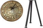 Solid Brass Zodiac Sundial with Stand Garden Gift by Unknown