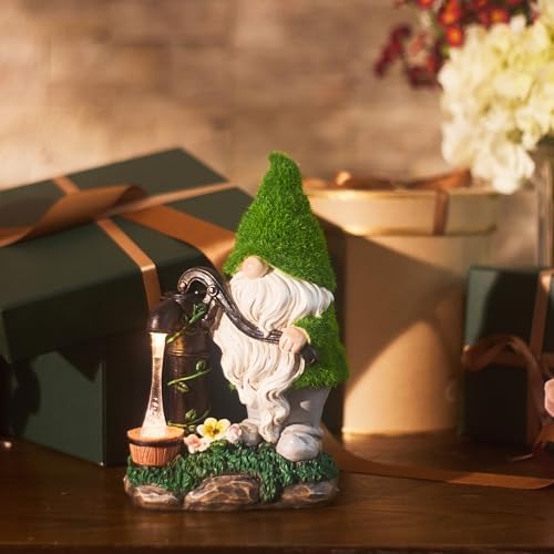 TERESA'S COLLECTIONS Garden Gnomes Decor with Solar Lights10 - Image 5