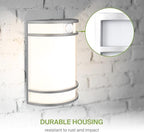 ASD LED Outdoor Sconce Lights Motion Sensor 3000K 4000K 5000K Nickel 4 Pack - Image 5