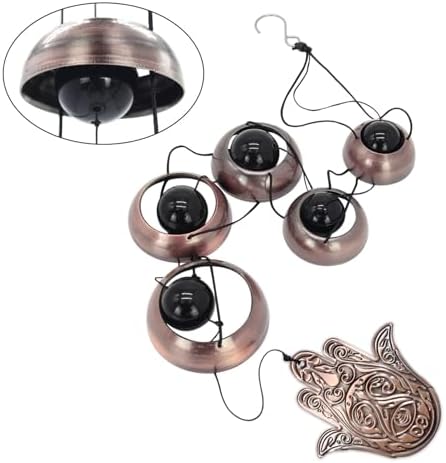 Copper Hand of God Temple Wind Chime for Porch, Patio, Garden Décor - Image 3