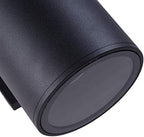 mirrea 12" Modern Outdoor Porch Light in 2 Lights, Matte Black, 4 Pack - Image 5