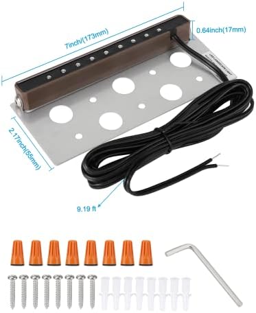SMY Lighting 4Pack 7 Inch 2.5W LED Hardscape Lighting Retaining Wall Lights, IP68 Waterproof 12V-36V Low Voltage AC/DC Daylight 5000K Hardscape Paver Light Outdoor Step Lights 40,000 Hours Lifespan - Image 6