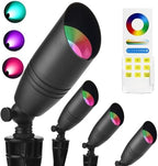 iYogaled RGB Low Voltage Landscape Lighting, Outdoor Spot Lights with Bulbs by iYogaled