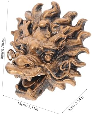 Resin Dragon Head Fountain Nozzle Outdoor Garden Water Outlet Decorative Villa Wall Fountain Spillway Weather Resistant for Elegant Landscape - Image 2