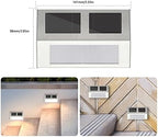 Solar Deck Lights Outdoor, 2 LED Solar Step Lights Outdoor Waterproof Warm White, Solar Powered Stair Lights Lighting for Fence Yard Patio Garden Pathway Walkway, 4 Pack - Image 2