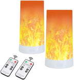 2PCS LED Flame Light, USB Rechargeable Flame Lamp with Remote & Timer by Lpraer