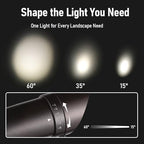 LEONLITE 8-Pack RGB LED Landscape Spotlight, 15°-60° Adjustable Beam Angle - Image 2