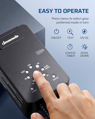 DEWENWILS 60W Low Voltage Transformer, Dusk to Dawn Sensor, Countdown Timer - Image 3
