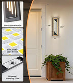 15.7'' LED Outdoor Wall Lights Modern Black Indoor Wall Sconce Lighting - Image 5