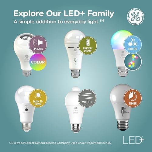 GE LED+ Color Changing PAR38 Outdoor LED Light Bulbs with Remote, 15 Watts, Outdoor Rated Floodlight (3 Pack) - Image 6