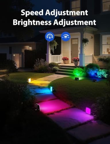 Onforu RGBW Flood Lights Outdoor with Remote, 4 Units in 1 Cord, Plug in - Image 5