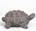 Modern Small Standing Turtle Figurine, Unique Cement Figurines, Handcrafted Decorative Washed Concrete Finish White Sculpture for Home, Garden,Office: 12.50"x9.00"x5.75"H by UrbanTrendsCollection