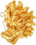 Dragon Head Fountain Wall Mounted Resin Decor for Garden Wall by LIOOBO
