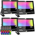 MELPO Led Flood Light 500W Equivalent, RGBW Led Outdoor Colored Floodlight by MELPO
