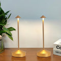 2 Pack Aluminum Cordless Table Lamp, 6000mAh Rechargeable Table Lamps, Portable Touch LED Lamp, Outdoor Waterproof Dimmable Cordless Rechargeable Table Lamps for Restaurant/Patio-(Gold) by SimisandTableLamps