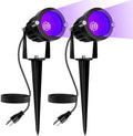 Halloween LED Black Light: 15W Spot Lights Outdoor UV Spotlight for Halloween Christmas | 2 PacK 110V Plug-in Blacklight with IP65 Waterproof for Party Body Paint Fluorescent Poster Neon Glow by BeeLinks
