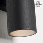 mirrea 18" Modern Outdoor Porch Light in 2 Lights, Matte Black, 1 Pack - Image 3
