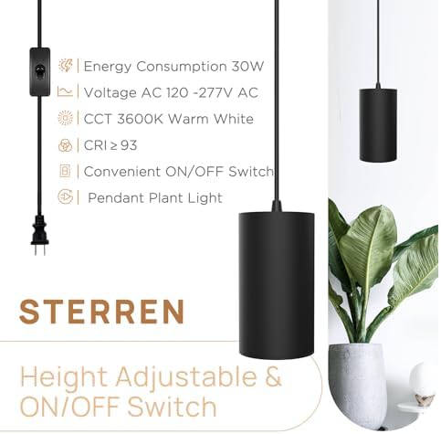 STERREN Plant Grow Light,Led Pendant Light for Indoor Plants - Image 2