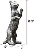 BRECK'S Standing Cat Statue Decorative Figurine Indoor Outdoor Home Decor Garden Yard Lawn Animal Sculpture Decorations - Image 5