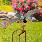 Zaer Ltd. Metal Rocking Bird Garden Stakes, 53 Inch Tall, Colorful Hand-Painted Birds, Spring Motion (Set of 6) - Image 6