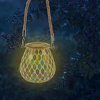 Waterproof Blue Mosaic Solar Jar Light Outdoor Lantern Solar Garden Lamp for Patio and Yard Decorative Jar - Image 6