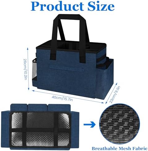 Joe & JoseRin Hot Tub Chemical Storage Bag, Pool Cleaning Caddy Tool Organizers Bag, Essential Spa Accessories with Pockets Handle, Heavy Duty Multifunctional Storage Garden Carry Tote Bag - Image 6