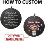 Sympathy Wind Chimes, Personalized Name Sympathy Gifts, Colorful Flower Butterfly Memorial Wind Chime for Loss of Loved Dad/Mom, Black Wind Chimes for Condolences - Image 6