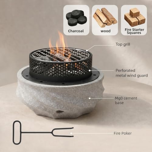Outdoor Tabletop Fire Pit Small Fire Stove for Balcony 11.42" - Image 6