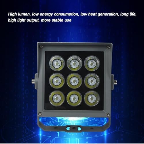 Rotation Spotlight - Spotlight Led Beam Light, 110-230V LED Long Distance Spotlight Outdoor Building Wall Washer, IP67 Waterproof Porch Beam Lights, for Hotel Villas(Cold Whit) - Image 4